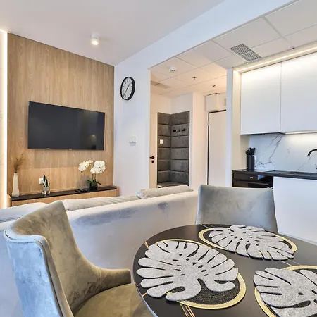 Kasprzaka 29 Wola Tower By Perfect Z Garazem Lägenhet *